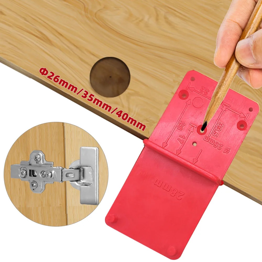 Dovetail Marking Guide - Hinge Hole Drilling Guide Positioning Mark
