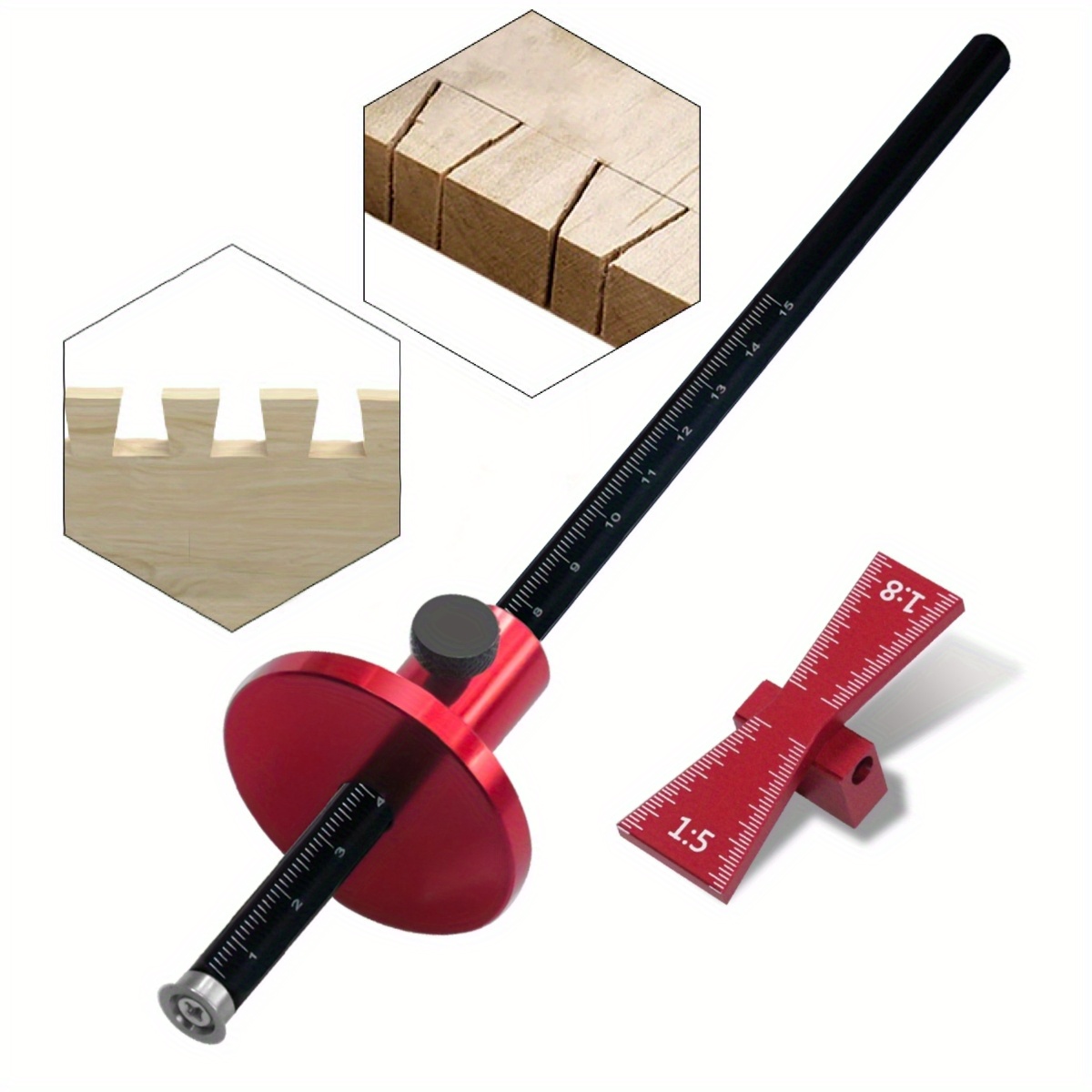 Dovetail Marking Guide - Bearing Wheel Cutter for Soft Wood