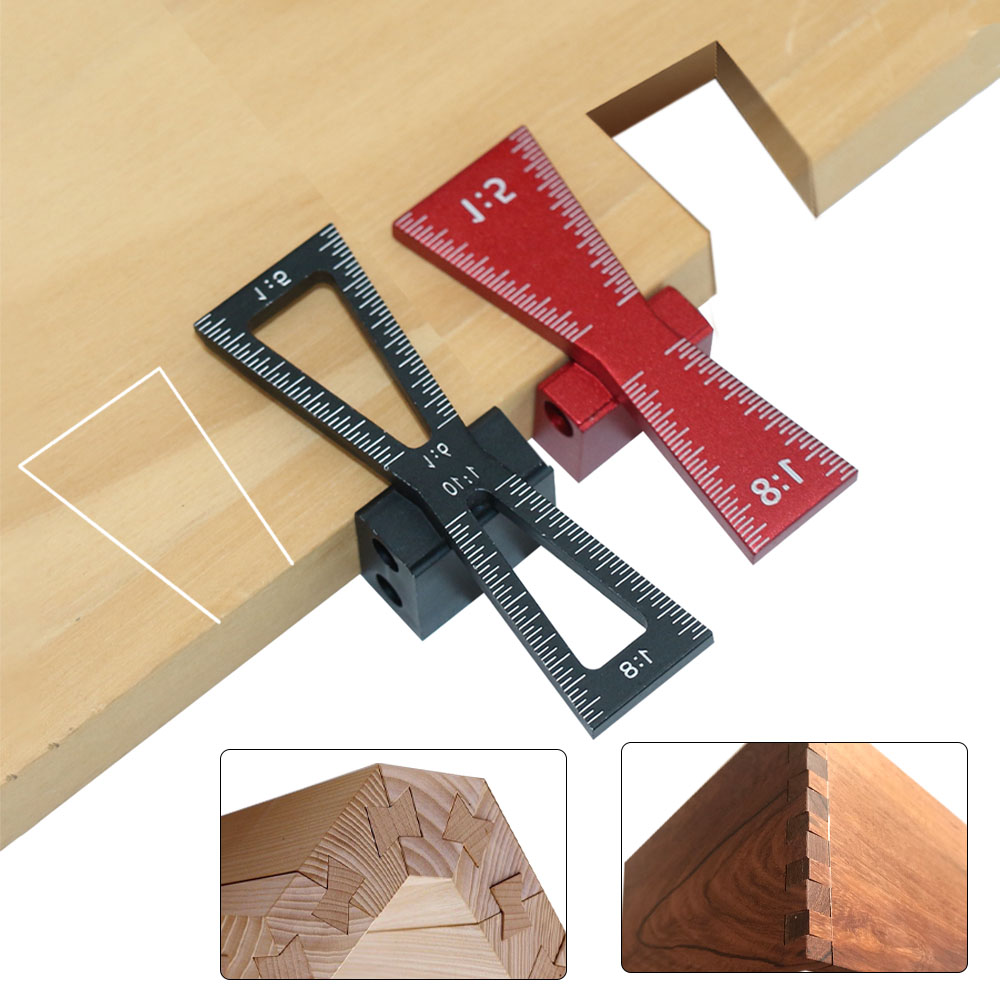 Dovetail Marking Guide - Woodworking Dovetail Marker Aluminum Alloy Dovetail