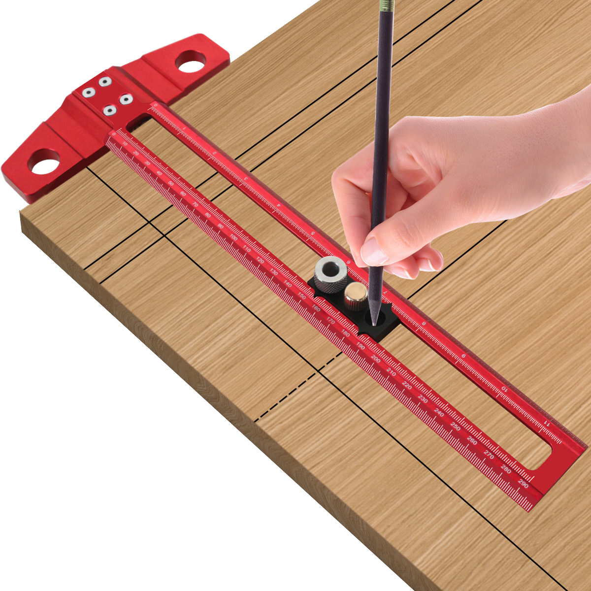 2 in 1 Woodworking Drilling Po - Dovetail Marking Guide review and price